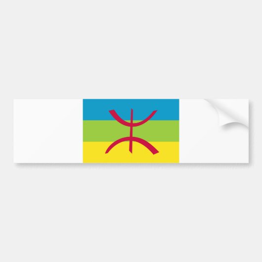 ethnische Flagge des Berber Autoaufkleber (Vorne)