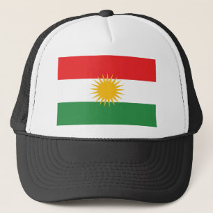 Ethnische Flagge des Kurdistans Truckerkappe