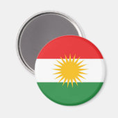 Ethnische Flagge Kurdistans Magnet (Vorderseite/Rückseite)
