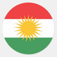 Ethnische Flagge Kurdistans