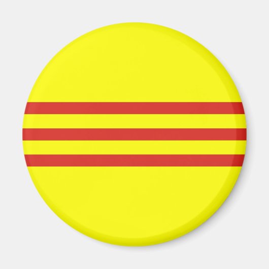 Ethnische Flagge Südvietnam Magnet (Vorne)