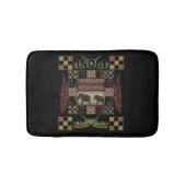 Ethnische Flickenteppiche in Indien Badematte (Vorderseite)