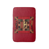 Ethnische Flickenteppiche in Indien Badematte (Vorderseite Vertikal)