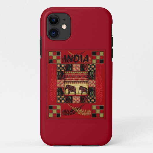 Ethnische Flickenteppiche in Indien Case-Mate iPhone Hülle (Rückseite)