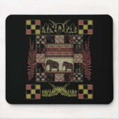 Ethnische Flickenteppiche in Indien Mousepad (Vorne)
