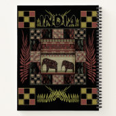 Ethnische Flickenteppiche in Indien Notizblock (Rückseite)