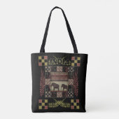 Ethnische Flickenteppiche in Indien Tasche (Rückseite)