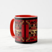 Ethnische Flickenteppiche in Indien Tasse (Vorderseite Links)