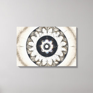 Ethnische Formen Moderne, farbenfrohe Wrapped Art Leinwanddruck