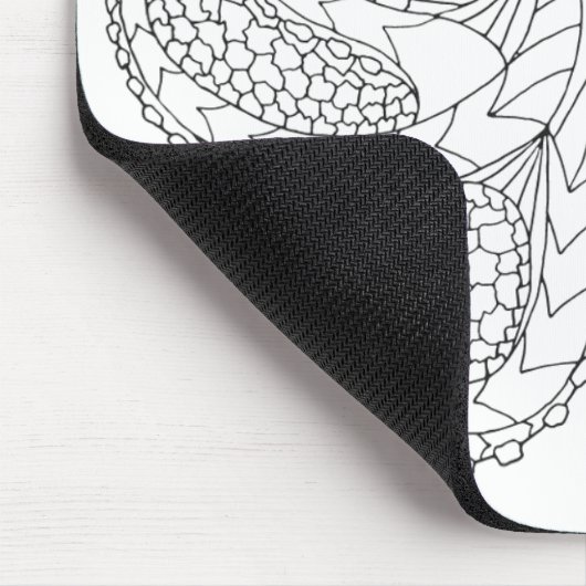 Ethnische gemusterte Krake Mousepad (Ecke)