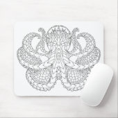 Ethnische gemusterte Krake Mousepad (Mit Mouse)