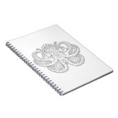 Ethnische gemusterte Krake Notizblock (Rechte Seite)