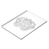 Ethnische gemusterte Krake Notizblock (Linke Seite)