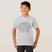 Ethnische gemusterte Krake T-Shirt (Vorne ganz)