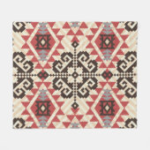 Ethnische Geometrie: Abstrakt nahtlos Fleecedecke (Vorderseite (Horizontal))