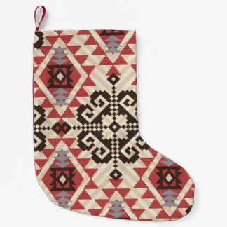 Ethnische Geometrie: Abstrakt nahtlos Kleiner Weihnachtsstrumpf