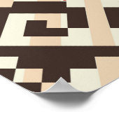 Ethnische Geometrie: Abstrakt nahtlos Poster (Ecke)