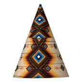 Ethnische Geometrie: abstraktes Musterdesign. Partyhütchen (Vorderseite)