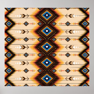 Ethnische Geometrie: abstraktes Musterdesign. Poster