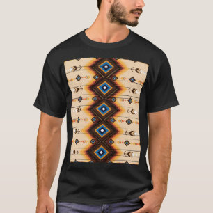 Ethnische Geometrie: abstraktes Musterdesign. T-Shirt