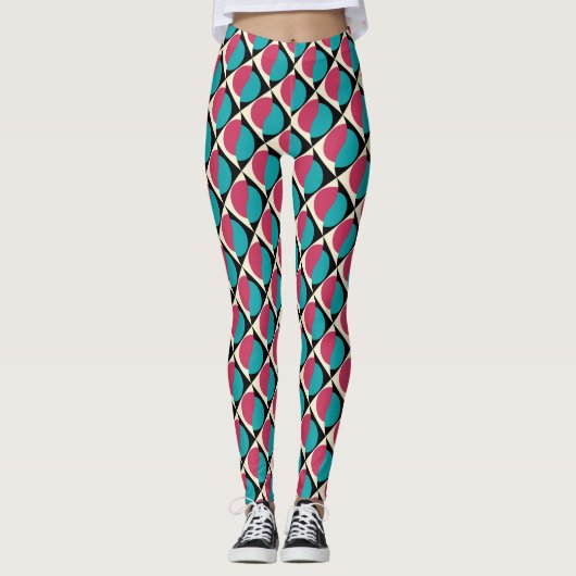 Ethnische Geometrie-Leggings Leggings (Vorderseite)