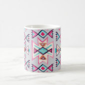 Ethnische geometrische, Aquarellmuster. Kaffeetasse (Mittel)