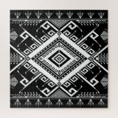 Ethnische geometrische indische Grenze, abstrakt. Puzzle (Vertikal)