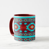 Ethnische geometrische Muster. Tasse (Vorderseite Links)