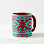 Ethnische geometrische Muster. Tasse (VorderseiteRechts)