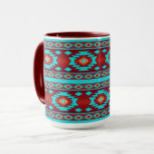 Ethnische geometrische Muster. Tasse (Vorderseite Links)