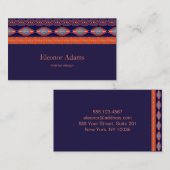 Ethnische geometrische Muster. Visitenkarten Visitenkarte (Vorne/Hinten)