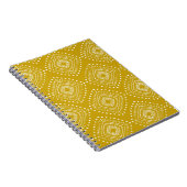 Ethnische geometrische Struktur: goldgelb, weiß Notizblock (Rechte Seite)