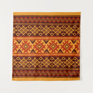 Ethnische geometrische, traditionelle volkstümlich wandteppich