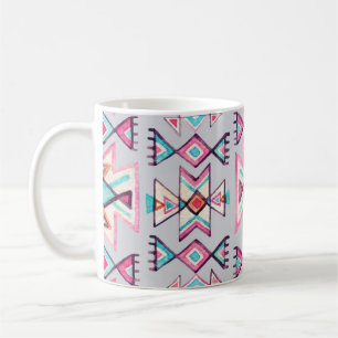 Ethnische geometrische, wasserfarbene Stammesmuste Kaffeetasse