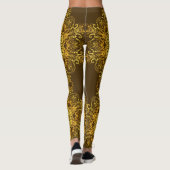 Ethnische goldene Mandala. Leggings (Rückseite)