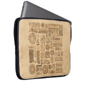 Ethnische handgefertigte Ornamente Laptopschutzhülle (Vorne Rechts)