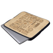 Ethnische handgefertigte Ornamente Laptopschutzhülle (Vorne Knopf)