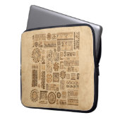 Ethnische handgefertigte Ornamente Laptopschutzhülle (Vorderseite Links)