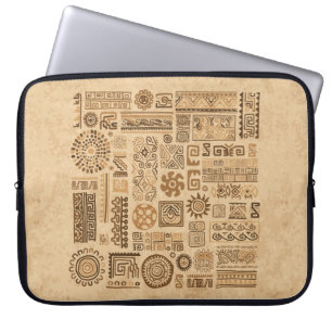 Ethnische handgefertigte Ornamente Laptopschutzhülle