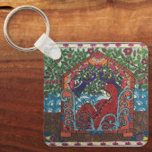 ethnische (indische) Brautdesigns Schlüsselanhänger (Vorderseite)