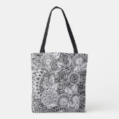 Ethnische inspirierte mit Blumen2 Tasche (Rückseite)