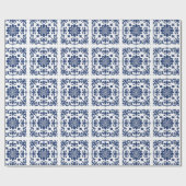 Ethnische Keramik Kachel im Talavera-Stil Geschenkpapier (Flach)