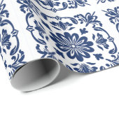 Ethnische Keramik Kachel im Talavera-Stil Geschenkpapier (Rolleneckpunkt)