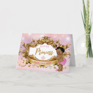 Ethnische königliche Prinzessin Pink & Gold Elegan Karte