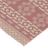 Ethnische Konstruktion in einfarbigem Chili Mittelgroßer Tischläufer (Ecke)