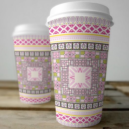 Ethnische Kunst Pappbecher