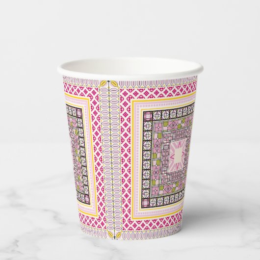 Ethnische Kunst Pappbecher (Rückseite)