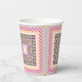 Ethnische Kunst Pappbecher (Vorderseite)