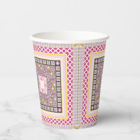 Ethnische Kunst Pappbecher (Vorderseite)