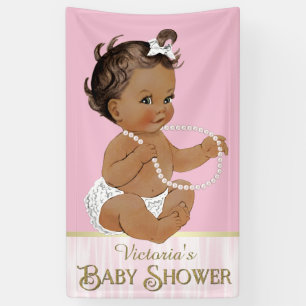 Ethnische Mädchen-Baby-Party Banner